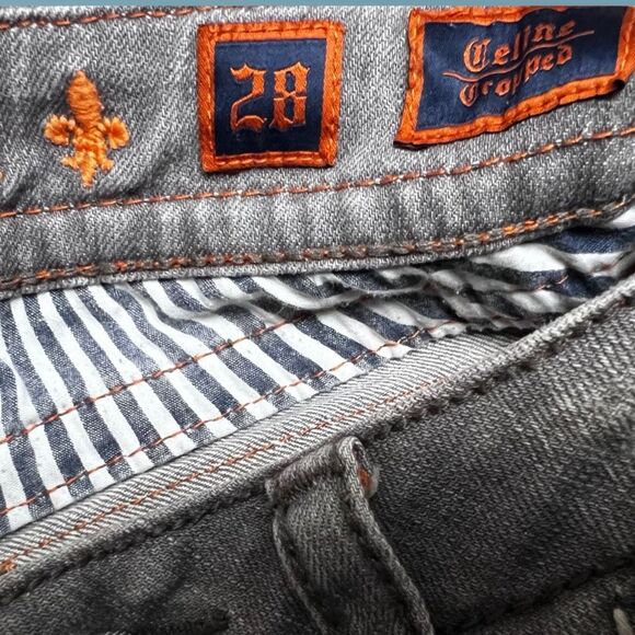 Rock Revival Low Rise Celine Capri Jeans Size 28” Waist Bag #3 - Picture 4 of 6